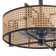18" Rattan Caged Ceiling Fan with Light Kit and Remote Control