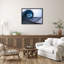«Deep Blue» par Rana Jabeen, impression sur bois encadrée-590132618