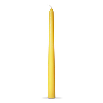 Unscented Taper Candle with Tin Holder
