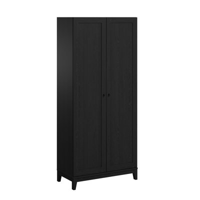 Gonroff Oak 72 in. Accent Cabinet Office Storage Cabinet with 3 Adjustable Shelves and Solid Wood Legs
