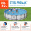 Ensemble de piscine extérieure hors-terre Steel Pro MAX-100486109