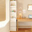 Armoire de coin en bois manufacturé blanc-1076355182