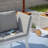 Outdoor Acacia Solid Wood Single chaise with Cushions-1368650199
