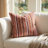 Berry Crush Striped Linen Reversible Throw Pillow-89559256