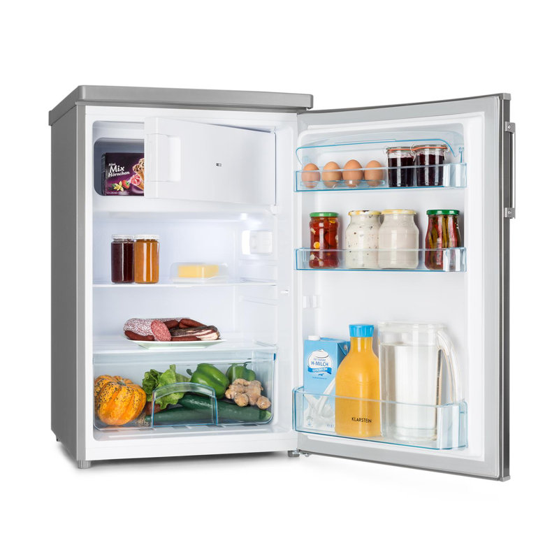 Klarstein 118m³ L Freestanding Mini Fridge, Grey