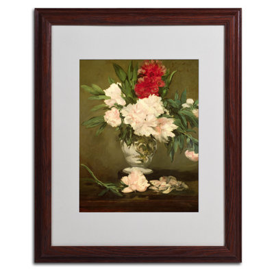 Vase de pivoines, 1864 par Edward Manet - reproduction de cadre photo
