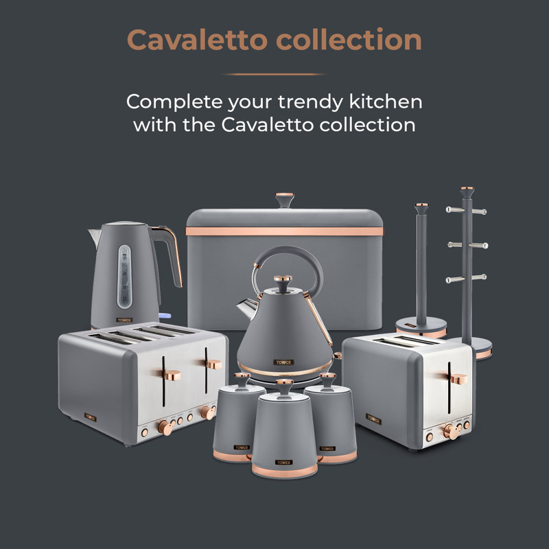 Tower Cavaletto Manual Microwave with 5 Power Levels & 35 Minute Timer, 800W, 20L, Grey