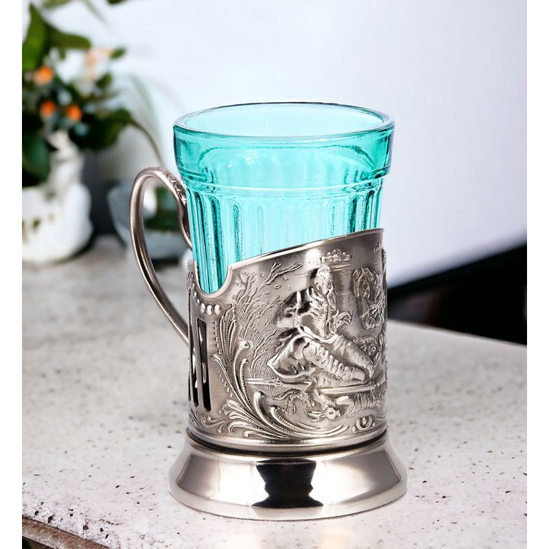 Mankin 8.4 oz. Drinking Glass Set, Light Blue