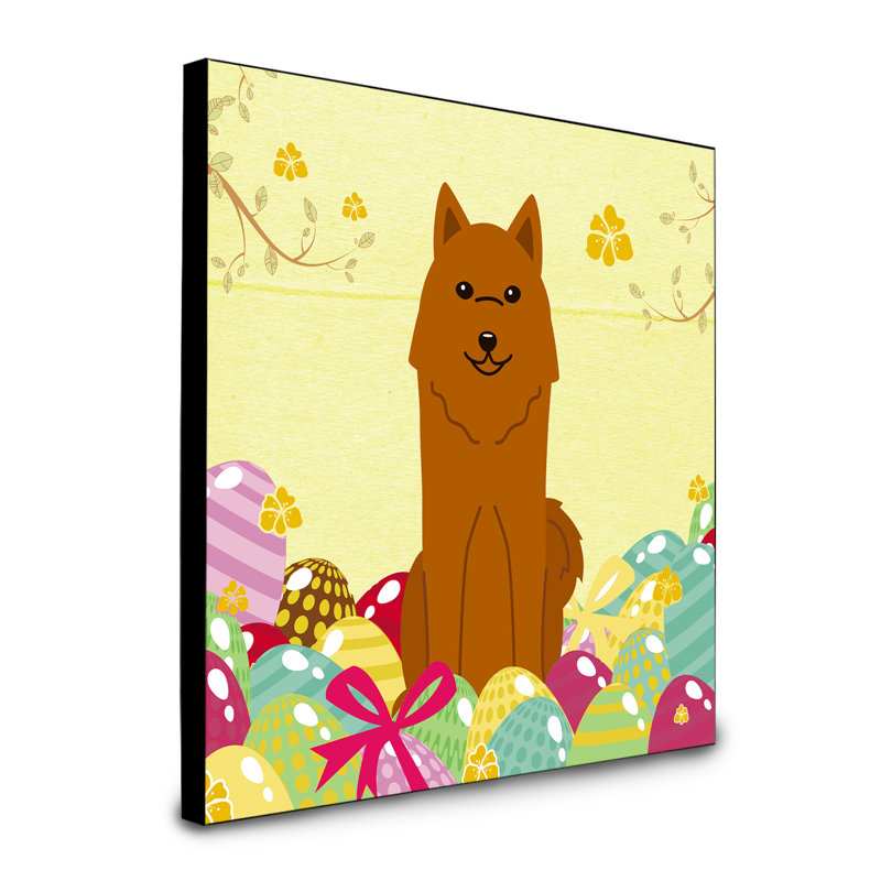 Panneau mural d’art œufs Sentire, Chien d'ours de Carélie