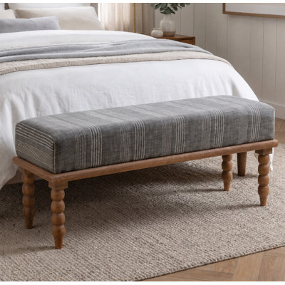 Artisan 52"W Solid Wood Upholstered Bench