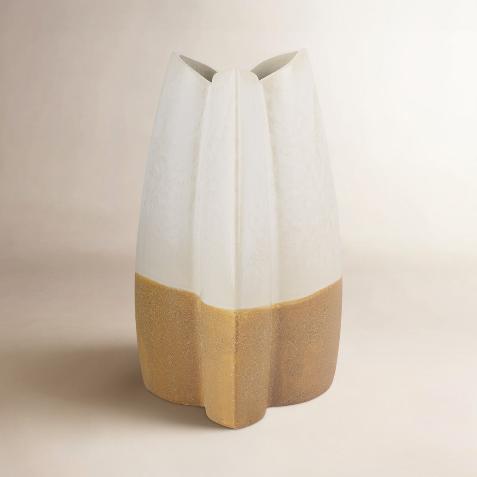 Stearne Ceramic Table Vase, 13.5" H x 7.22" W x 7.28" D