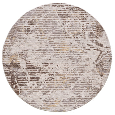 Mira Landscape Machine Woven Performance Area Rug - Sienna - 7'10" Round