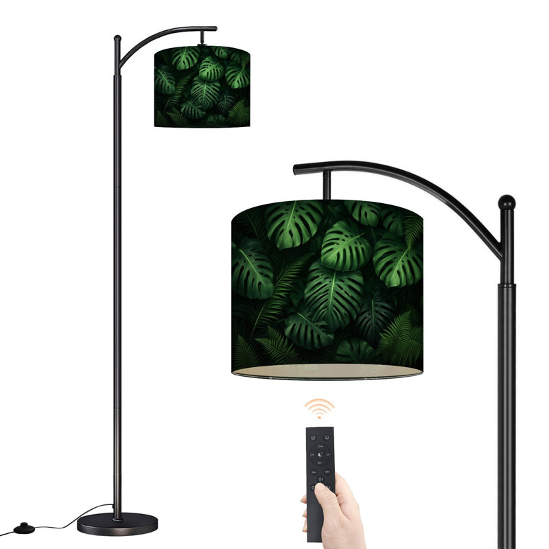 Lampe sur pied Arc Green Greens Ferns Palm Leaves