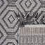 Tapis géométrique gris / blanc 5X7, métier à tisser et collection, teint, sans perte de poils, chic, pour chambre à coucher, tapis d'intérieur pour bureau à domicile 5X7, texture lisse, chambre de bébé, cuisine-salle à manger