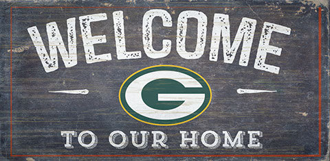 Décoration murale welcome NFL, Green Bay Packers