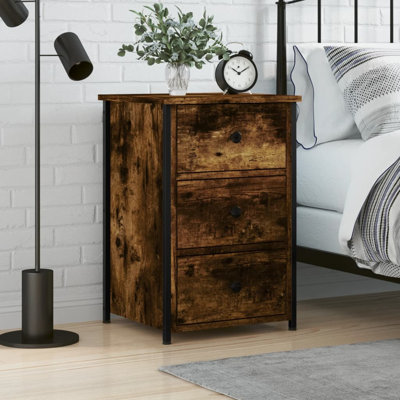 Caulkins 40cm W Iron Bedside Table