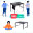 Birzer Rectangular Steel Outdoor Folding Camping Table-1520652337