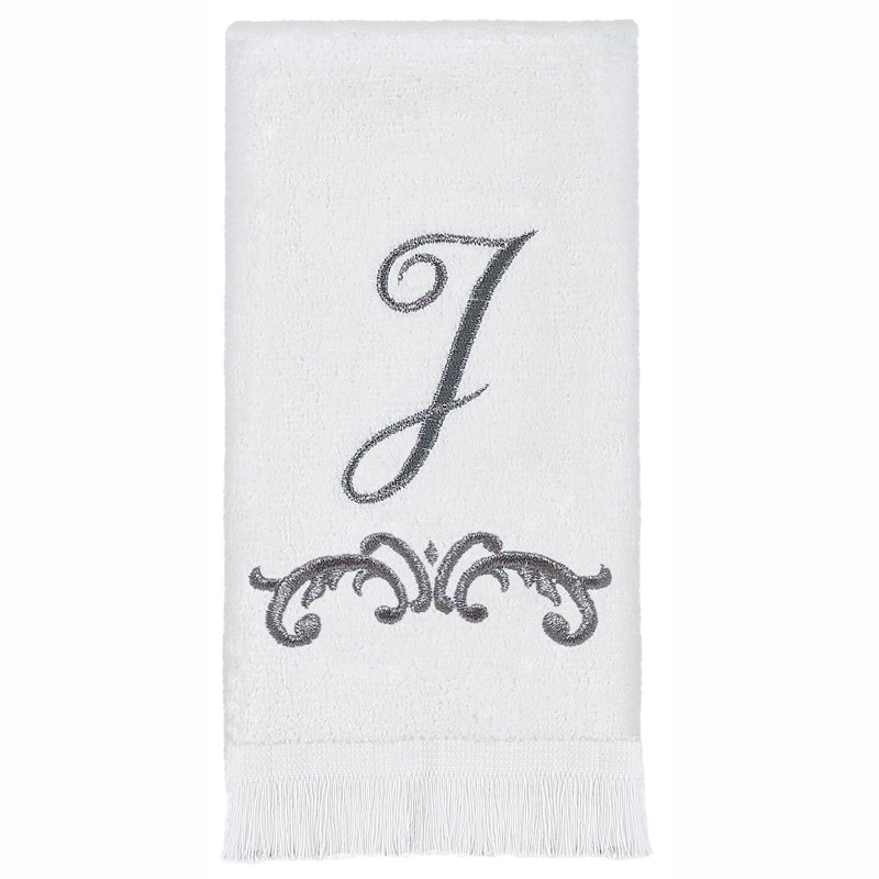Avanti Linens Scroll Mono Fingertip Towel J