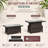 Rectangular Wicker Adjustable Outdoor Dining Table-94394880-94394879