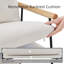 Chaise d'appoint avec coussin amovible blanc