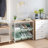 6 Bin Storage Organizer Cart with Leveling Feet
