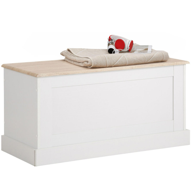 Rawls Blanket Chest, White/Oak