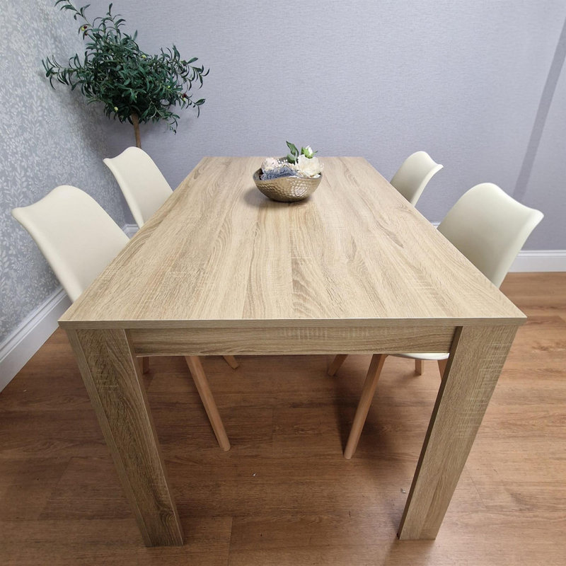 Lubaabah 4 - Person Dining Set, 75H x 140L x 80W cm