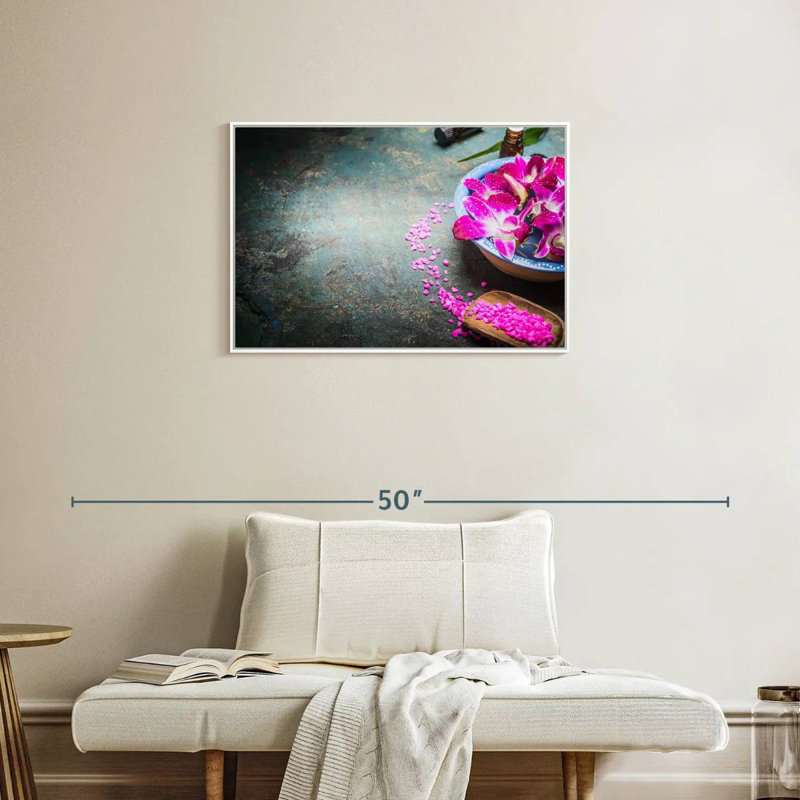 Spa Fusion, Floating Frame White, 31" X 21"