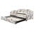 Twin Tufted Upholstered Daybed With Trundle And Usb Ports-124836837
