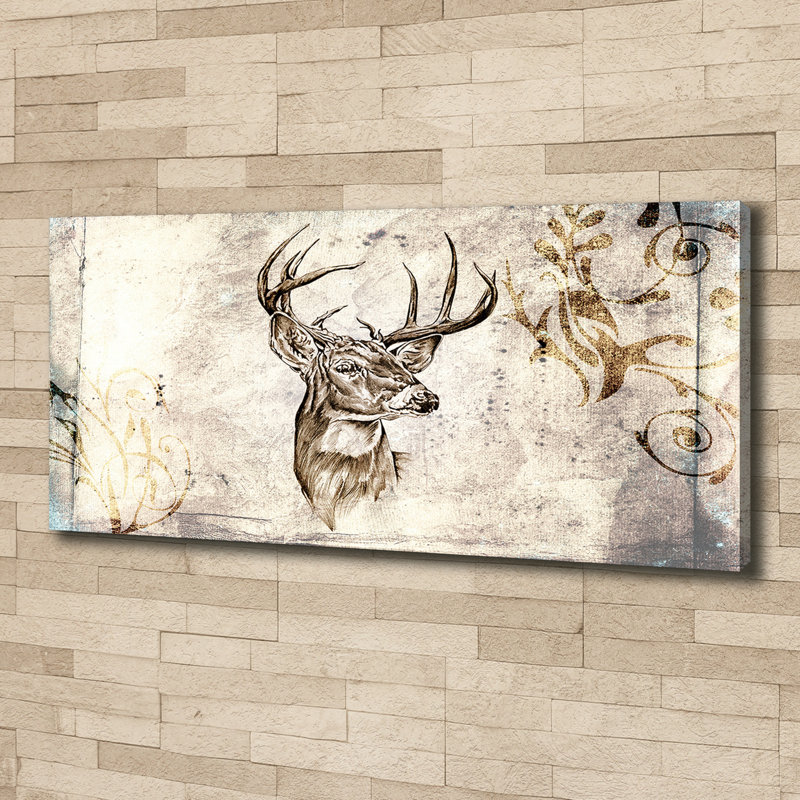 Deer - Wrapped Canvas Print