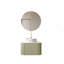Meuble-lavabo avec lavabo, armoire de rangement murale suspendue aux bords incurvÃ©s et Ã  rayures, avec tiroir, lavabo rond en cÃ©ramique blanche Ã  motif pierre-1246303397-1246303327