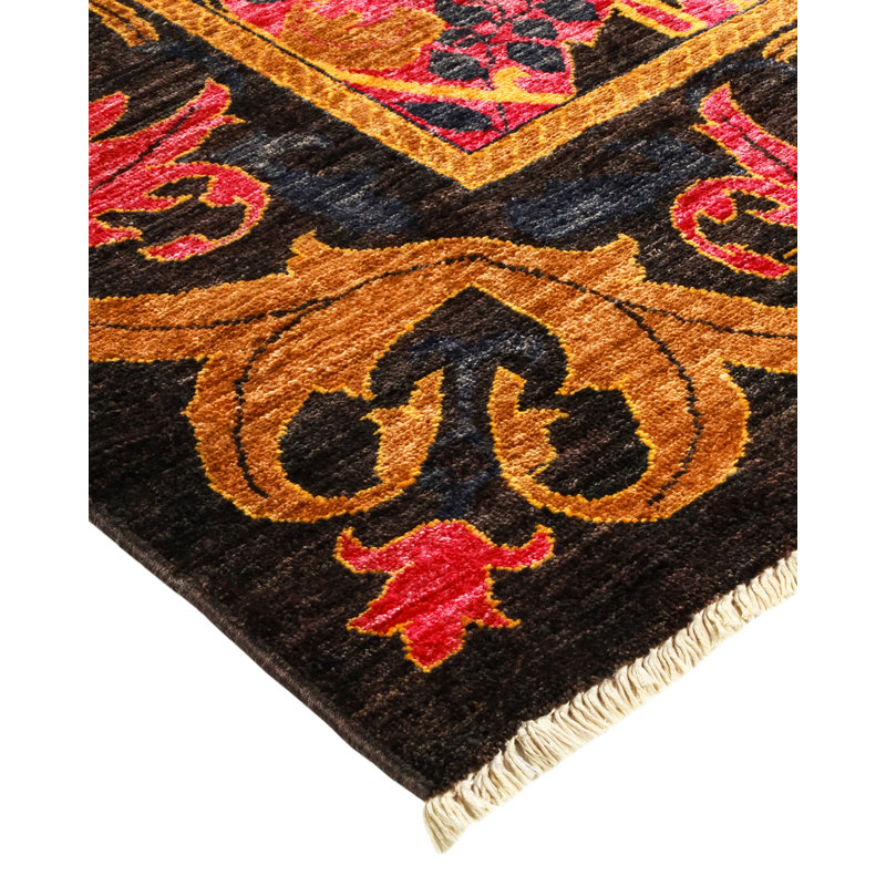Arts & Crafts One-of-a-Kind 9' 1" X 12' 4" Hand Knotted Area Rug