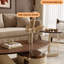 Table basse ovale en fer