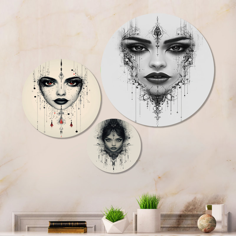 Décoration murale en métal 3 pièces