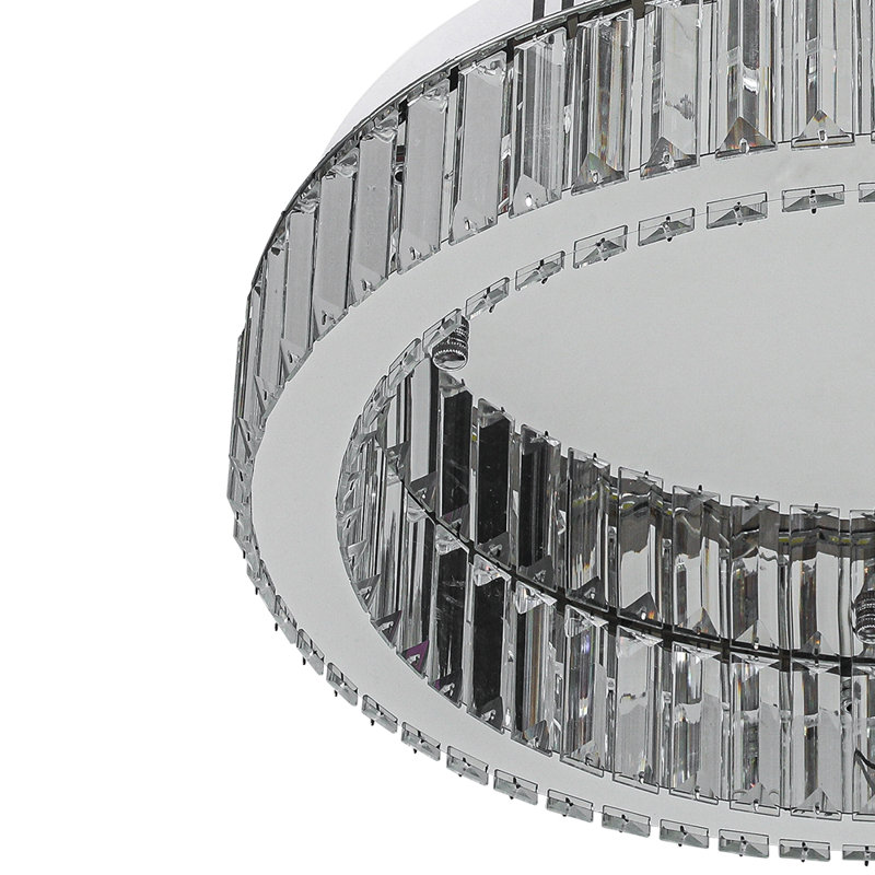 1-Light 50cm Modern Round Crystal Ceiling Light