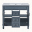 Meuble-lavabo 36 po avec lavabo supérieur, armoire de rangement moderne avec 2 portes à fermeture douce et 2 tiroirs, meuble-lavabo simple-111831878-111831876