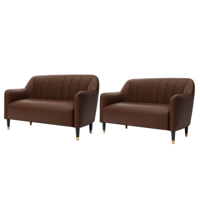 Banc rembourré en similicuir Light Luxury Cafe