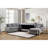 137"W Chenille Sectional Sofa With Right-Facing Chaise, Underseat Storage, Throw Pillows
