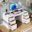 Computer Desk with Built-In Electrical Outlet-176581613
