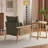 Masson Chenille Accent Chair Armchair With Pillow-1345830610