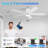 52 Inch Smart Remote,Alexa,APP Control White Ceiling Fan with Dimmable LED Light Outdoor Indoor Flush Mount Low Profile 6 speeds Reversible Quiet DC Motor Plywood 5 Blades Color Change for Farmhouse,Dining Room,Living Room-1692371063-1692371062-1692374921