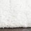 Tapis à poil long en polyester blanc Mehak-1603020972