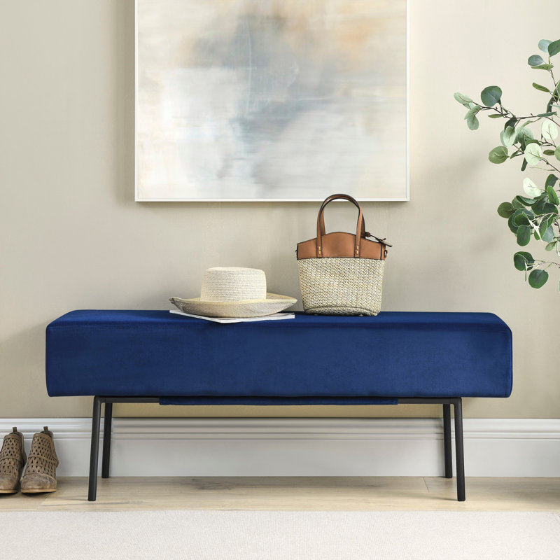 Banc de chambre à coucher de style contemporain, banc contemporain pour hall d'entrée, salon
