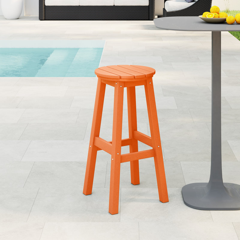 Tabouret d'extérieur Laguna, Orange, 29"