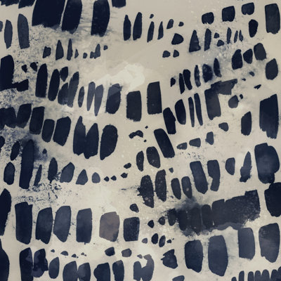 " Indigo Markings I " by Victoria Barnes Painting Print