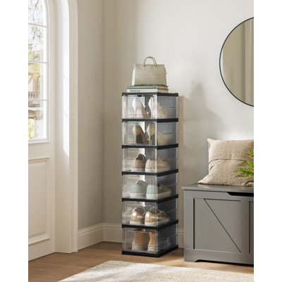 6 Pair Stackable Shoe Storage Box