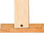Grand lit plateforme - Tête de lit et sommier en bois massif sans sommier requis Assemblage facile Installation élégante en chêne