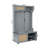 Clothes Hanger Hall Tree Storage Bench Shoe Rack For Entryway, Hall Tree With Bench And Shoe Storage, Hall Tree Entryway Bench With Rattan Door Gray-914021600
