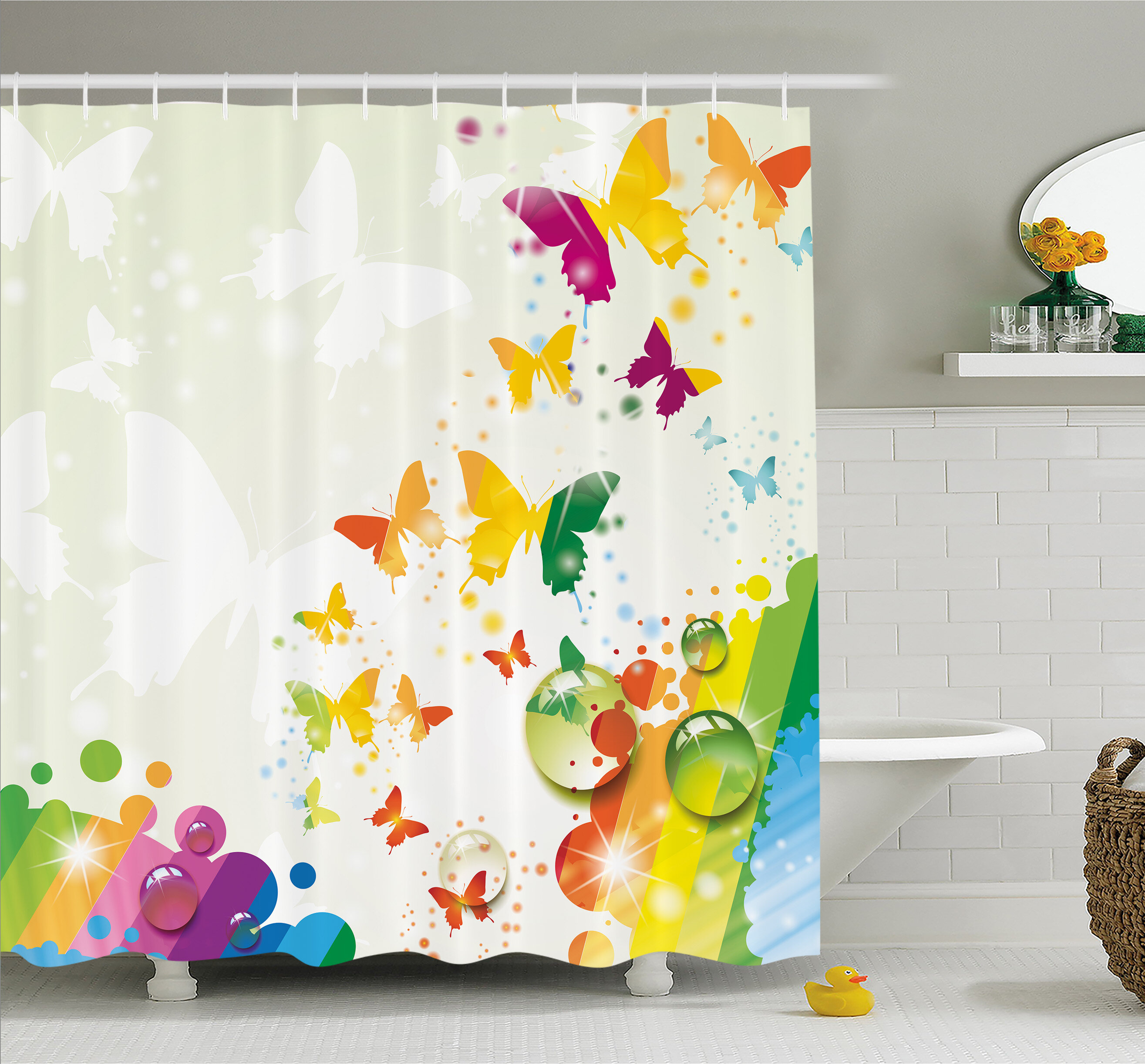 Ambesonne Shower Curtain with Hooks Included & Reviews | Wayfair