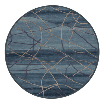 Machine Washable Abstract Gray Area Rug